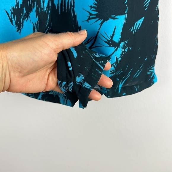 Olivaceous Sheer Shorts Romper Beach Swim Coverup Size S Tropical Print Pockets - Picture 4 of 16